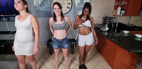  Three human toilets gets face pissed after stripping and sucking cock clean